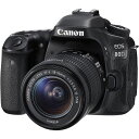 【中古】キヤノン Canon EOS 80D レンズキット EF-S18-55mm F3.5-5.6 IS STM 付属 SDカード付き