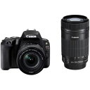 【中古】キヤノン Canon EOS Kiss X9 ダブルズームキット ブラック SDカード付き