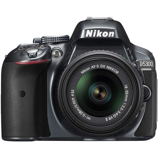 【5/23~5/27限定 最大4,000円OFF 5/25限定で最大P3倍】【中古】ニコン Nikon D5300 18-55mm VR II レンズキット グレー SDカード付き