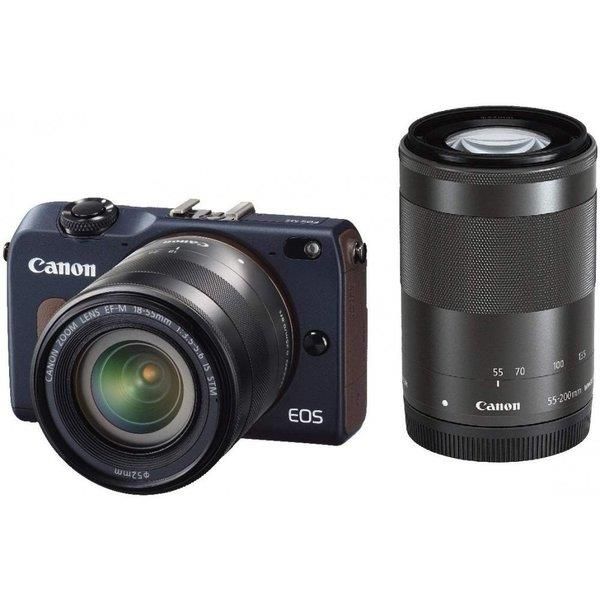 【中古】キヤノン Canon EOS M2 ダブルズームキット ベイブルー