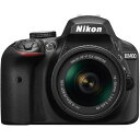 【4/24~4/27限定 最大4,000円OFF 4/25限定で最大P3倍】【中古】ニコン Nikon D3400 AF-P 18-55 VR レンズキット ブラック SDカード付き