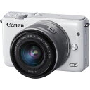 【5/9~16限定!最大4,000円OFF&5/5,5/10限定で最大P3倍】【中古】キヤノン Canon EOS M10 レンズキット ホワイト EOSM10...