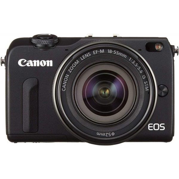 【中古】キヤノン Canon EOS M2 レンズキット ブラック SDカード付き