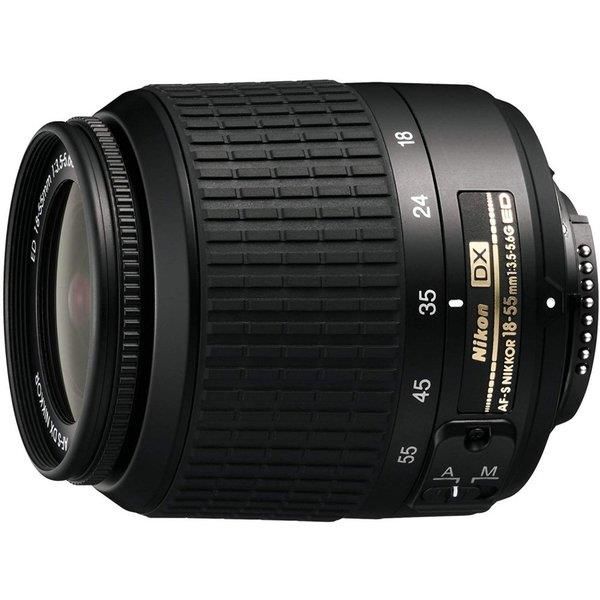 【中古】ニコン Nikon AF-S DX Zoom Nikkor ED 18-55mm F3.5-5.6G ブラック 用