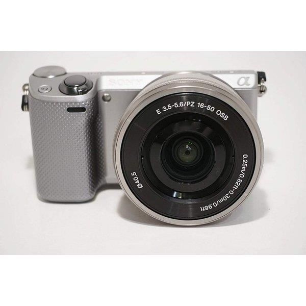 【中古】ソニー SONY α NEX-5R パワーズームレンズキット シルバー NEX-5RL/S SDカード付き