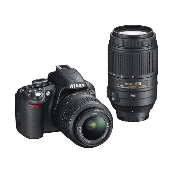 【6/1限定!全品P3倍】【中古】ニコン Nikon D3100 ダブルズームキット SDカード付き