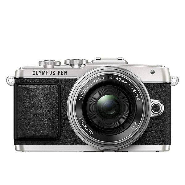 【5/9~5/16限定!最大4,000円OFF&5/10, 5/15限定で最大P3倍】【中古】オリンパス OLYMPUS E-PL7 14-42mm EZレンズキット シルバー SDカード付き