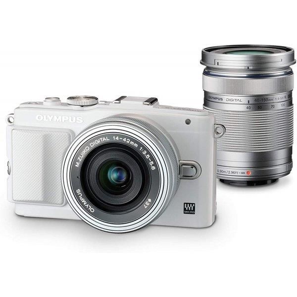 【5/9~5/16限定!最大4,000円OFF&5/10, 5/15限定で最大P3倍】【中古】オリンパス OLYMPUS E-PL6 EZダブルズームキット ホワイト E-PL6 EZ DZKIT WHT SDカード付き