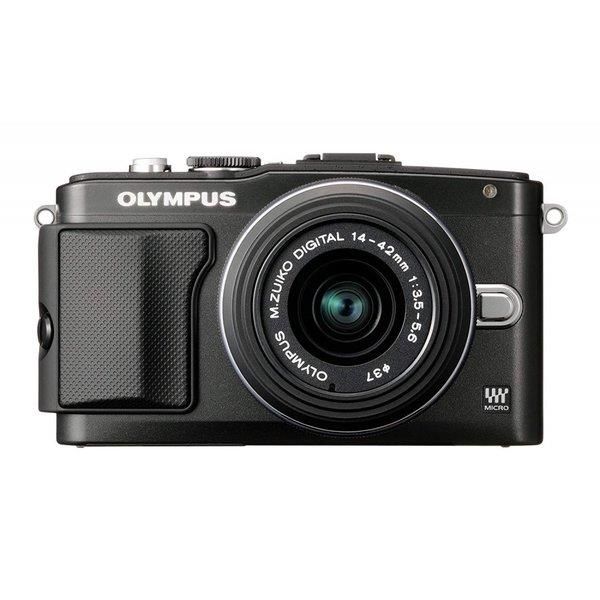 【中古】オリンパス OLYMPUS E-PL5 レンズキット ブラック SDカード付き