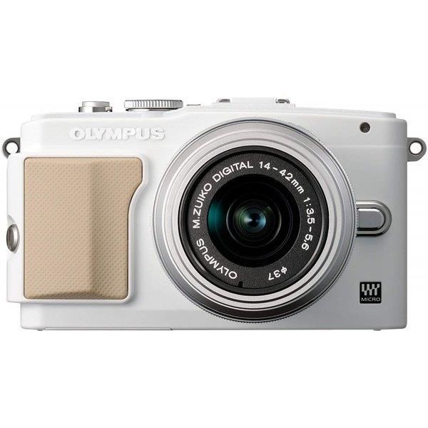 【中古】オリンパス OLYMPUS E-PL5 レンズキット ホワイト E-PL5 LKIT WHT SDカード付き