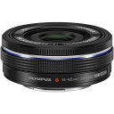 【中古】オリンパス OLYMPUS 電動式パンケーキズームレンズ M.ZUIKO DIGITAL ED 14-42mm F3.5-5.6 EZ BLK