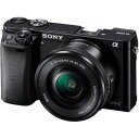 【5/1限定!全品P3倍】【中古】ソニー SONY α6000 パワーズームレンズキット ブラック ILCE-6000L B SDカード付き