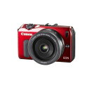 【4/24~4/27限定!最大4,000円OFF&4/25限定で最大P3倍】【中古】キヤノン Canon EOS M レンズキット EF-M22mm F2 STM付属 レッド SDカード付き