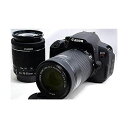 【5/1限定 全品P3倍】【中古】キヤノン Canon EOS Kiss X7i ダブルズームキット SDカード付き