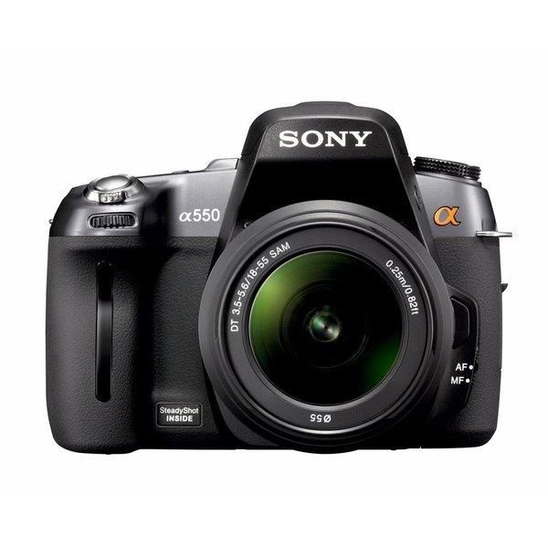 【5/9~5/16限定!最大4,000円OFF&5/10, 5/15限定で最大P3倍】【中古】ソニー SONY α550 ズームレンズキット DT 18-55mm F3.5-5.6 SAM付属 SDカード付き