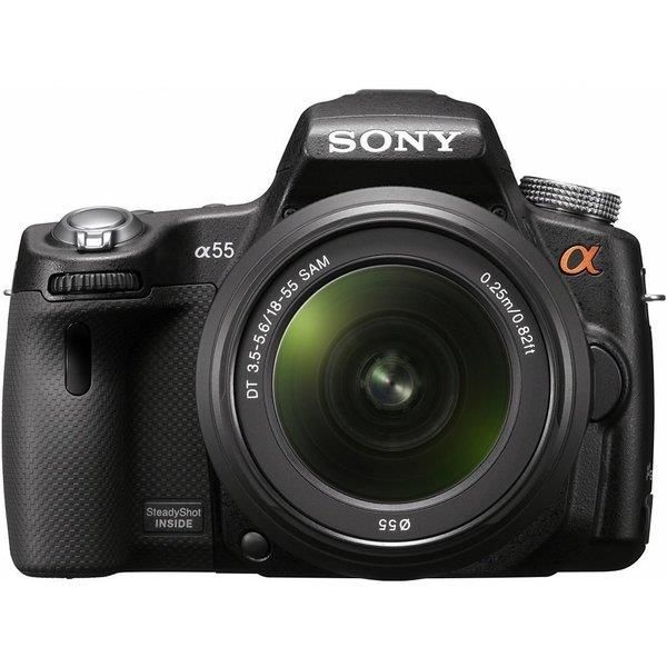 【5/9~5/16限定!最大4,000円OFF&5/10, 5/15限定で最大P3倍】【中古】ソニー SONY α55 ズームレンズキット DT 18-55mm F3.5-5.6 SAM付属 SDカード付き