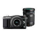 【7/4~11限定!最大4,000円OFF&7/5,7/10限定で最大P3倍】【中古】オリンパス OLYMPUS E-PM2 ダブルズームキット ブラック SD...