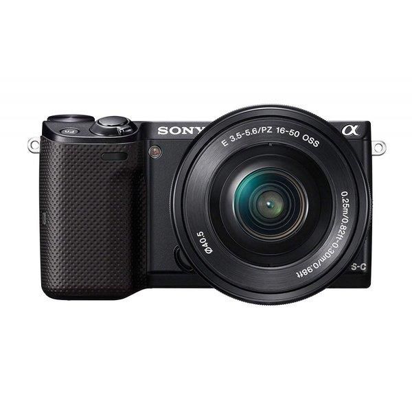 【中古】ソニー SONY α NEX-5T パワーズームレンズキット ブラック SDカード付き