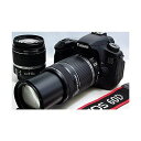 【5/1限定 全品P3倍】【中古】キヤノン Canon EOS 60D ダブルズームキット EF-S18-55mm/EF-S55-250mm付属 SDカード付き