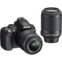 【4/24~4/27限定!最大4,000円OFF&4/25限定で最大P3倍】【中古】ニコン Nikon D3000 ダブルズームキット D3000WZ SDカード付き