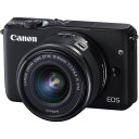 キヤノン Canon EOS M10 レンズキット ブラック EOSM10BK-1545ISSTMLK SDカード付き