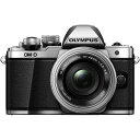 【5/1限定!全品P3倍】【中古】オリンパス OLYMPUS OM-D E-M10 MarkII 14-42mm EZレンズキット シルバー SDカード付き