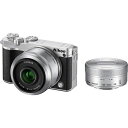 【4/24~4/27限定 最大4,000円OFF 4/25限定で最大P3倍】【中古】ニコン Nikon J5 ダブルレンズキット シルバー J5WLKSL microSDカード付き