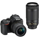 【4/24~4/27限定 最大4,000円OFF 4/25限定で最大P3倍】【中古】ニコン Nikon D5600 ダブルズームキット ブラック SDカード付き