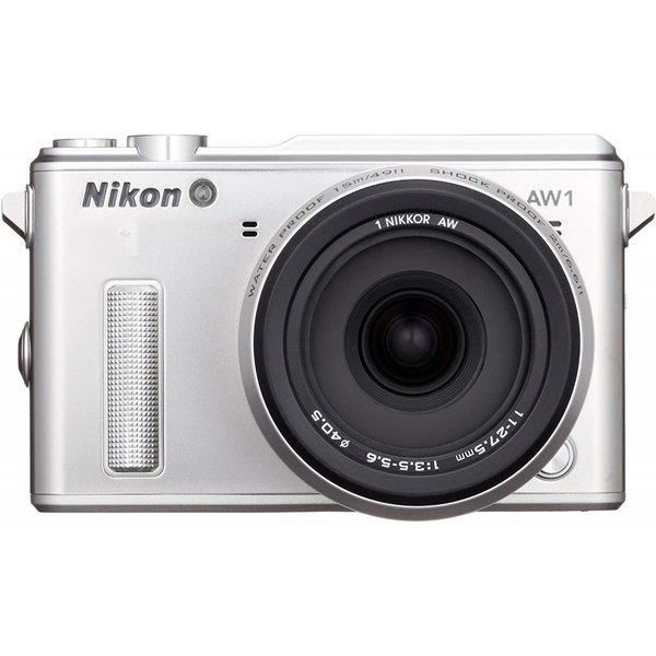 【5/23~5/27限定!最大4,000円OFF&5/25限定で最大P3倍】【中古】ニコン Nikon AW1 防水ズームレンズキット シルバー N1AW1LKSL SDカード付き