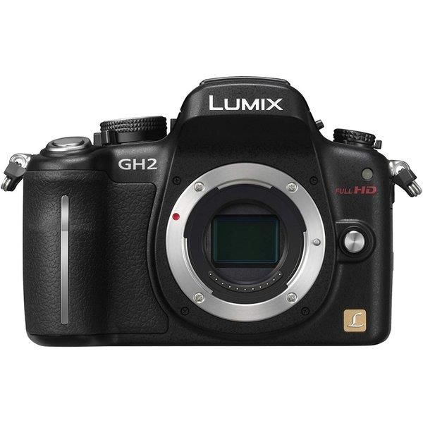 【中古】パナソニック Panasonic GH2 ボディ 1605万画素 ブラック DMC-GH2-K SDカード付き