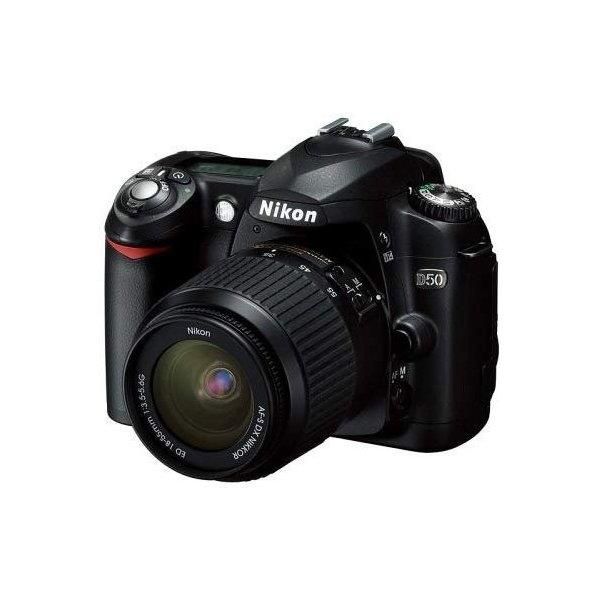 【中古】ニコン Nikon D50 ブラック レンズキット SDカード付き