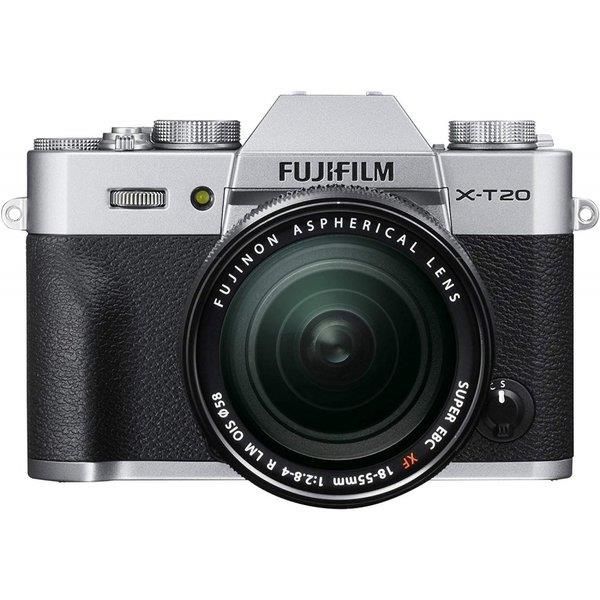 【5/9~5/16限定 最大4,000円OFF 5/10, 5/15限定で最大P3倍】【中古】フジフィルム FUJIFILM X-T20 レンズキットシルバー X-T20LK-S SDカード付き