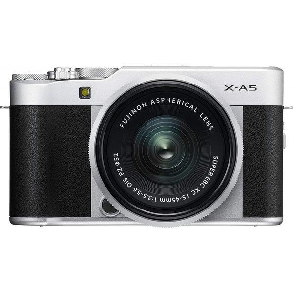 【中古】フジフィルム FUJIFILM X-A5レンズキット シルバー X-A5LK-S SDカード付き 2