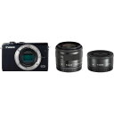 【5/1限定 全品P3倍】【中古】キヤノン Canon EOS M100 ダブルレンズキット ブラック SDカード付き