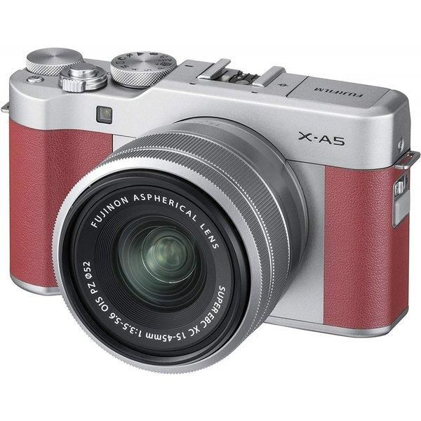 【中古】フジフィルム FUJIFILM X-A5レンズキット ピンク X-A5LK-P SDカード付き