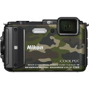 【中古】ニコン Nikon COOLPIX AW130 カムフラージュグリーン SDカード付き