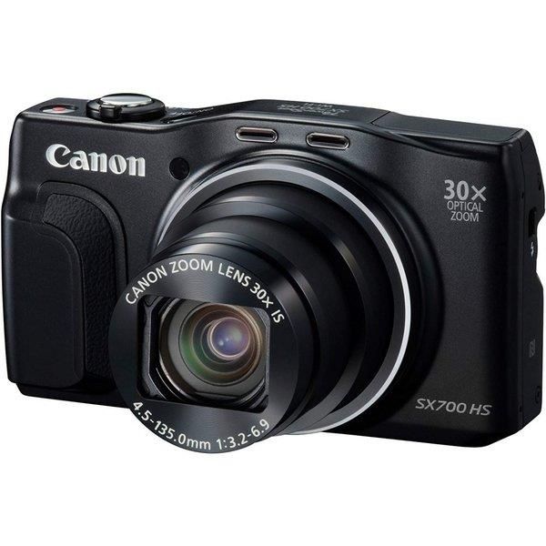 【中古】キヤノン Canon Power Shot SX700 HS ブラック 光学30倍ズーム PSSX700HS BK SDカード付き
