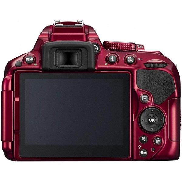 【中古】ニコン Nikon D5200 レンズキット レッド SDカード付き 2