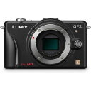 【中古】パナソニック Panasonic GF2 ボディ エスプリブラック DMC-GF2 -K SDカード付き