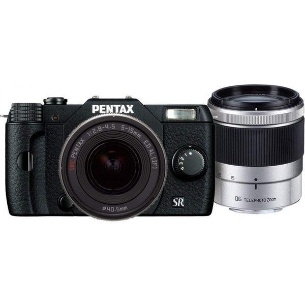 【中古】ペンタックス PENTAX デジタル Q10 ダブルズームキット ブラック SDカード付き