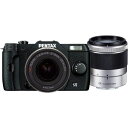 【5/1限定 全品P3倍】【中古】ペンタックス PENTAX デジタル Q10 ダブルズームキット ブラック SDカード付き