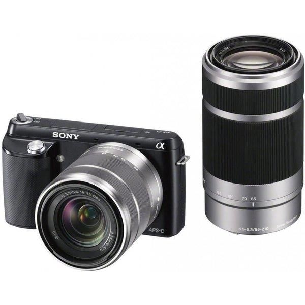 【中古】ソニー SONY デジタル一眼カメラ NEX-F3 ダブルレンズキット ブラック