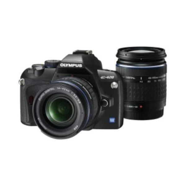 【6/4~11限定!最大4,000円OFF&6/5,6/10限定で最大P3倍】【中古】オリンパス OLYMPUS E-420 ダブルズームキット E-420WKIT