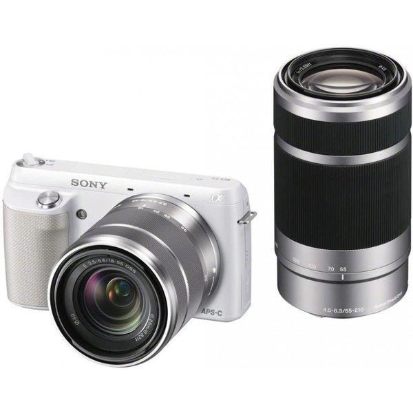 【中古】ソニー SONY デジタル一眼カメラ NEX-F3 ダブルレンズキット ホワイト