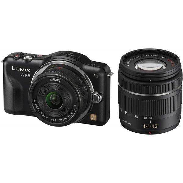 【5/9~5/16限定 最大4,000円OFF 5/10, 5/15限定で最大P3倍】【中古】パナソニック Panasonic LUMIX GF3 ダブルレンズキット エスプリブラック DMC-GF3W-K