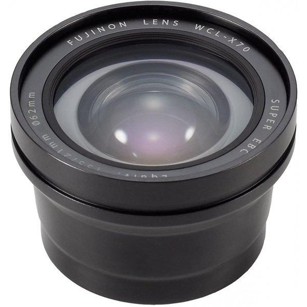 【中古】フジフィルム FUJIFILM X70用ワイドコンバージョンレンズ ブラック WCL-X70 B