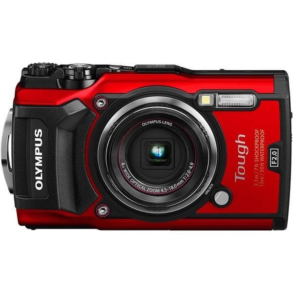 【中古】オリンパス OLYMPUS デジタルカメラ Tough TG-5 レッド 1200万画素CMOS F2.0 15m 防水 100kgf耐荷重 GPS+電子コンパス&内蔵Wi-Fi TG-5 RED