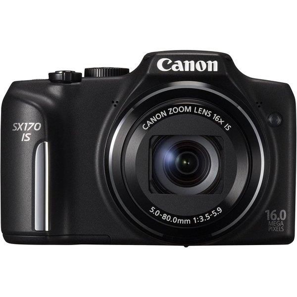 【6/1限定!全品P3倍】【中古】キヤノン Canon PowerShot SX170 IS 3インチ LCD 16メガピクセル コンパクトカメラ ブラック