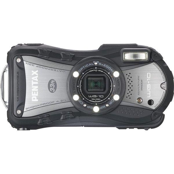 【中古】ペンタックス PENTAX 防水デジタルカメラ ペンタックス PENTAX WG-10 ブラック 1cmマクロ マクロスタンド付属 ペンタックス PENTAX WG-10BK 12658