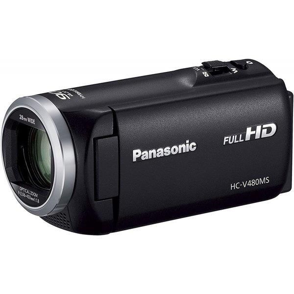 【中古】パナソニック Panasonic HDビデオカメラ V480MS 32GB 高倍率90倍ズーム ブラック HC-V480MS-K